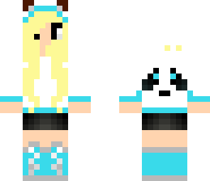 epical panda girl blue