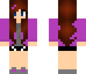 cute purple girl