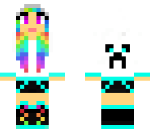 rainbow creeper girl