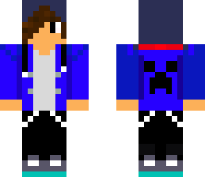 blue creeper hoodie