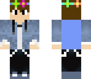 boy with floral crown