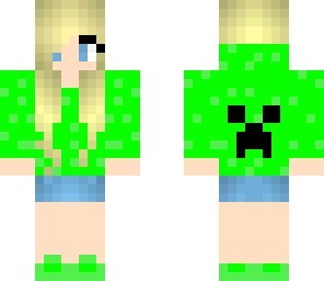 cute green girl