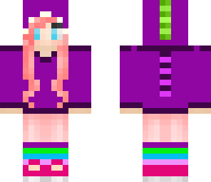 purple dino girl