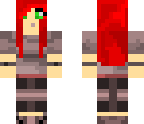 girl with red hair and headphone