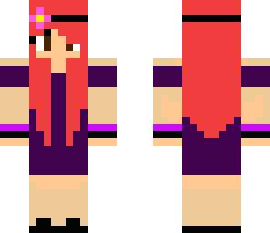pink and purple prom girl