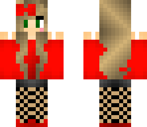 cute red girl - cute random colors