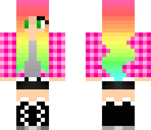 pink checker girl
