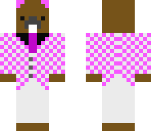 pink checkered beaver
