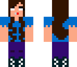 microphone and headphone herobrine girl
