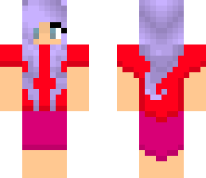 girl with lilac hair