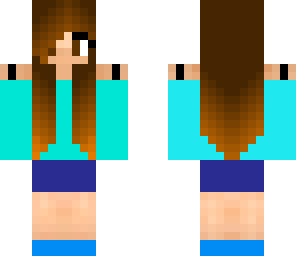 simple blue girl