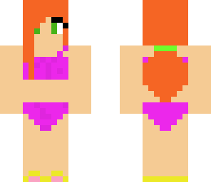 purple bikini girl