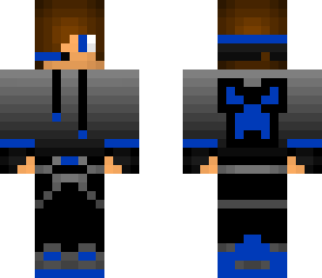 blue hoodie