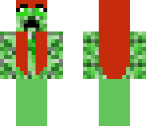 girl mutating into creeper