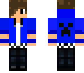 blue hoodie