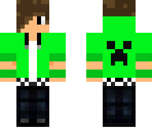 green hoodie