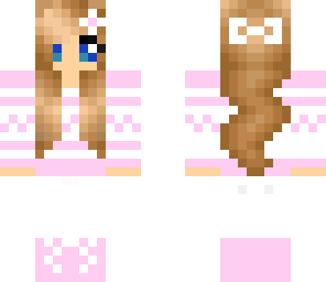 pink cute girl skin