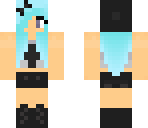 hipster aqua haired girl