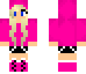 pink hoodie girl