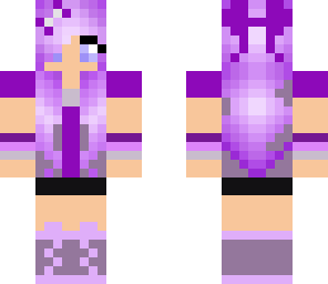 purple vest and bow