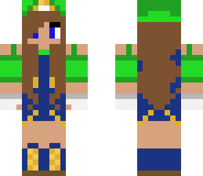 girl luigi skin