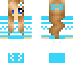 blue cute girl