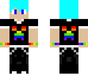 teal hair rainbow guy