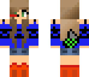 awesome gamer girl with wolf tail