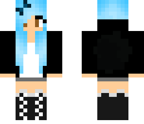 blue emo 'scene' girl