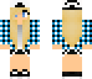blue skater girl