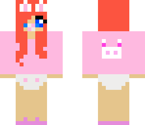 cute pink bunny baby girl