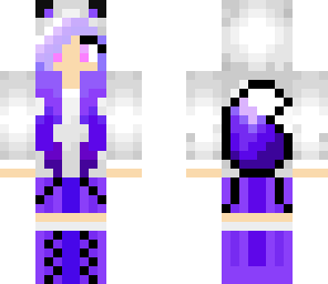 purple wolf girl