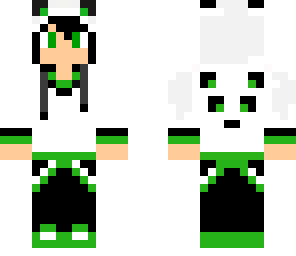 green panda boy