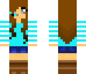 blue gamer girl