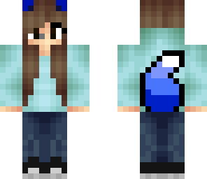 wolf girl in normal cloths