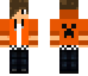 orange hoodie