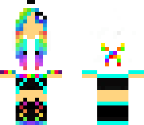 rainbow panda girl