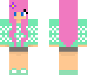 cute pink haired girl