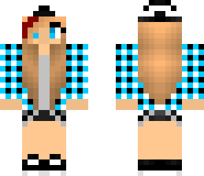 blue flannel girl