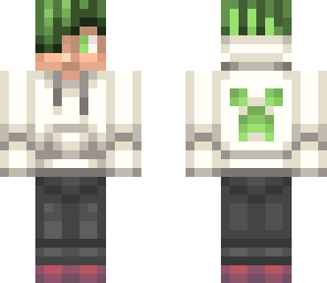 green hoodie
