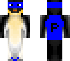 blue super penguin