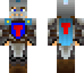 warrior with coat of arms t