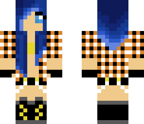 punk girl blue hair