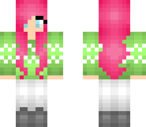 pink hair girl sweater edit thing