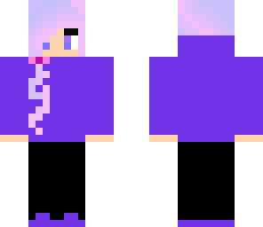 purple hoodie girl