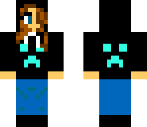 minecraft hoodie girl