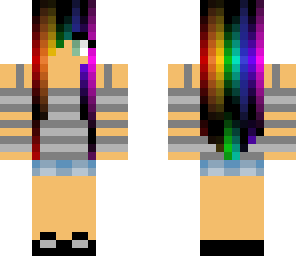 edited epic rainbow hair girl