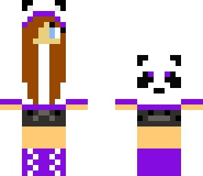 purple panda girl