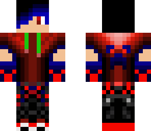 blue and red