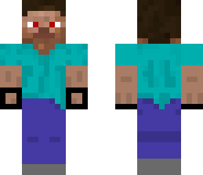 steve with gloves and red eyes